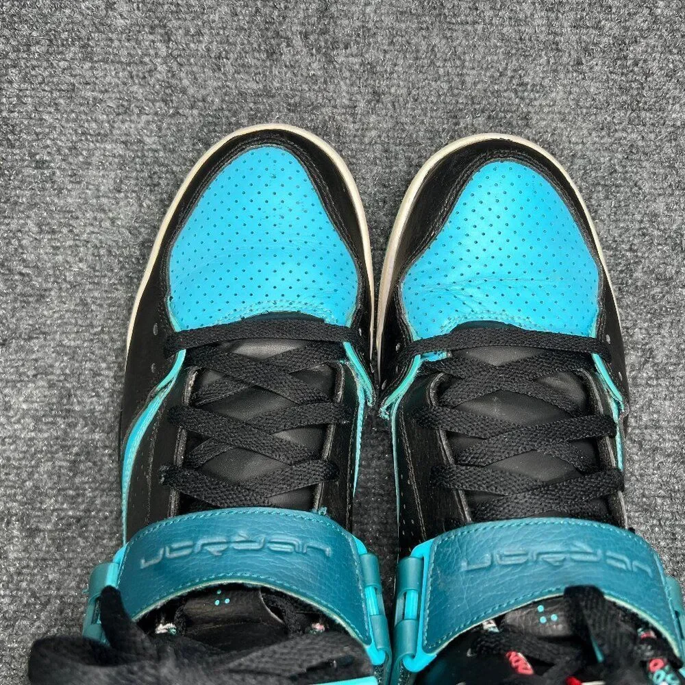 Jordan Flight 45‎ High Black Shoes Men's Size 12.5 Black Blue Basketball Shoes